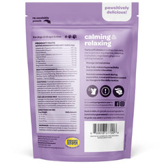 Ready Pet Go! Calming Chews in a bowl demonstrates a tasty, stress-relief option during travel.