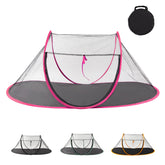 Realife portable cat tent rose red open view for quick outdoor shade
