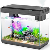 Rechale smart aquarium front glass view for crystal-clear underwater viewing and ambient lighting