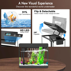 Rechale smart aquarium silent pump enabling peaceful desk or nightstand setup