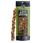 Redbarn braided bully stick dog 8-count — long-lasting chew for dogs.