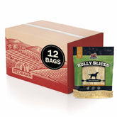 Redbarn Bully Slices French Toast pack closeup offering tasty entertainment for dogs