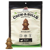 Redbarn Chew-A-Bulls en forma hidrante para limpieza dental diaria del perro.