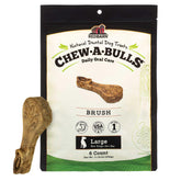 Redbarn Chew-A-Bulls pack front image promoting daily dental care for dogs.