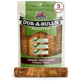 Redbarn Dur-A-Bulls five medium sticks pack for long-lasting dog chews.