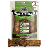Redbarn Dur-A-Bulls braid hickory 01: smoky, long-lasting chew for dogs.