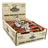 Redbarn odor-free bully sticks 7-inch pack – long-lasting chew supports dental health.