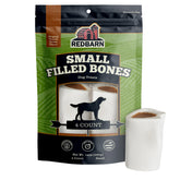 Redbarn Small Filled Dog Bones peanut butter closeup highlights a durable chew for dogs