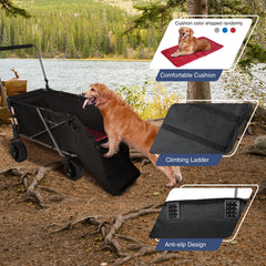 REDCAMP wagon handle with lock helps steady cruising