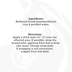 Redmond First Aid hydrated clay on skin irritation during turnout for soothing care