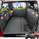 REEVAA dog truck seat cover XL size offers roomy space for large dogs on long trips.