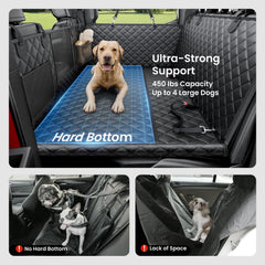 REEVAA heavy-duty hard bottom demonstrates 450lb load support for bigger dogs.