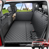 REEVAA XL dog hammock seat cover protects backseat while large dogs stretch out.