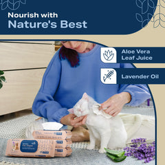 REFRESHIFY dog wipes travel-pack on-the-go setup for cleanups during walks