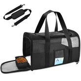 Refrze pet carrier under-seat-fit keeps your cat or small dog comfortable on flights