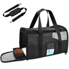 Refrze pet carrier under-seat-fit keeps your cat or small dog comfortable on flights