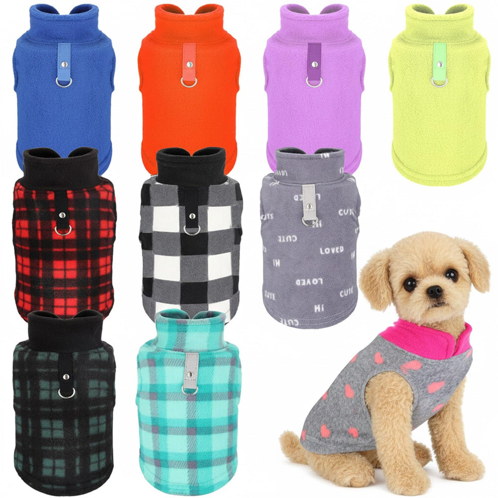 Reginary 10-pack dog sweaters plaid styles for versatile daily wear.