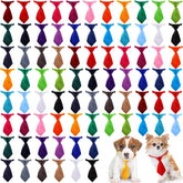 Reginary 78-piece dog ties set pack in vibrant colors for versatile pet styling
