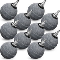 Reginary aquarium air stone 2-inch ball diffuser delivering steady bubbles for better oxygenation.