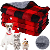 Reginary Christmas plaid guinea pig blanket provides cozy warmth