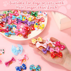 Reginary dog bows for weddings and events, bright and eye-catching.