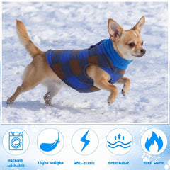 Reginary dog sweater with back D-ring for easy leash attachment