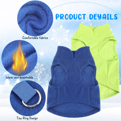 Reginary X-Large Dog Sweaters back shows leash ring for easy outdoor walks.
