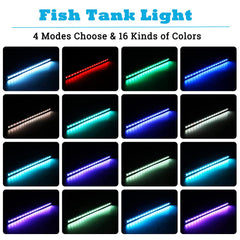 REIRQIE 5050 LED beads brighten colors, making fish tones pop.