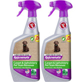Rejuvenate bio-enzymatic spot remover bottle close-up demonstrates non-toxic stain removal on fabrics