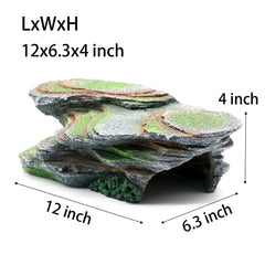 relaqcc Reptile Resting Terrace sunbathing platform facilitates warm basking in a terrarium.