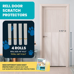 Reli clear-protector-film 40x8 offers nearly invisible door protection.