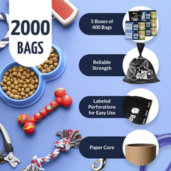 Reli dog poop bags unscented and leak-proof for tidy, no-hassle waste pickup