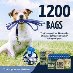 Reli 80-roll blue dog poop bags 9x13: convenient park cleanup with leak-proof protection