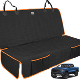 Reliadura dog car seat cover back seat provides snug truck fit and paw-proof protection.