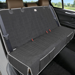 Reliadura Relidura bench seat cover back view protects dogs during car rides
