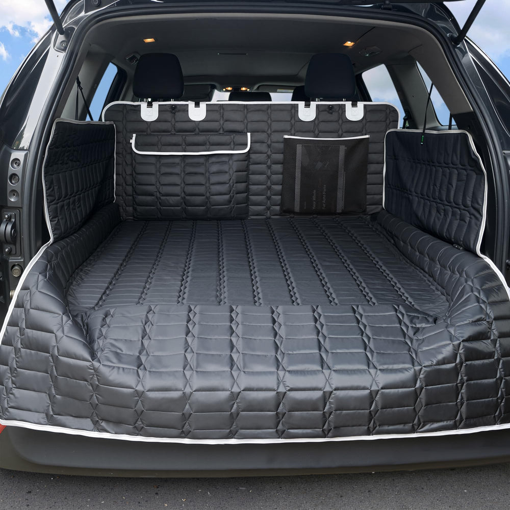 Reliadura SUV Cargo Liner full-coverage trunk protection for dogs on the go.
