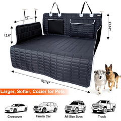 Reliadura SUV Cargo Liner two-pockets design keeps toys and leashes organized.