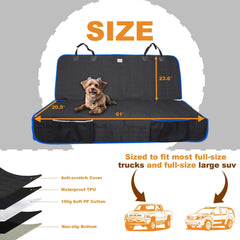Reliadura washable dog seat cover-no smell stays clean after washing
