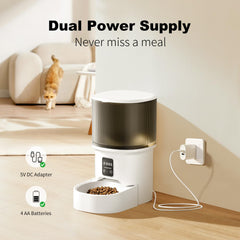 Relihom 3L pet water fountain with filter promoting steady, filtered hydration.