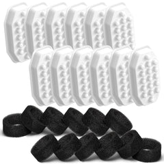 Rellaty cat fountain filters 12-pack keeps water fresh for pets.