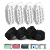 Rellaty cat fountain filters 12-pack promote fresh-tasting water for pets.