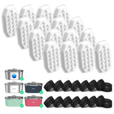 Rellaty cat fountain filters pack—32-piece replacement set for clean hydration.