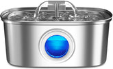 Rellaty cat water fountain with a water level window for easy monitoring