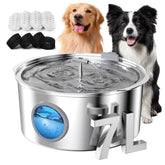 Rellaty dog water fountain 7L top view promotes easy daily hydration.