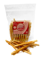Rena's Recipe Chicken Twisty Sticks 8oz bag front, convenient savory treat for dogs.