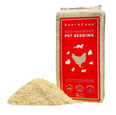 RentACoop extra-soft hemp bedding 300L bale provides bulk coop coverage for large flocks.