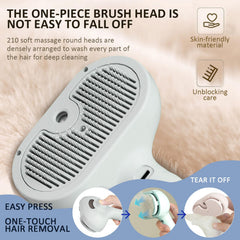 ReNu Dog Brush anti-static design reduces static electricity for tangle-free brushing.
