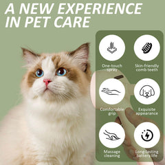 ReNu Dog Brush self-cleaning-mechanism showcases effortless cleanup after brushing.