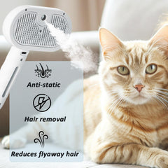 ReNu Dog Brush Fresh Fur Shower Brush water tank setup supports misting during bath time.