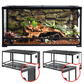 REPTI ZOO 50 Gallon terrarium front view shows spacious habitat for larger reptiles